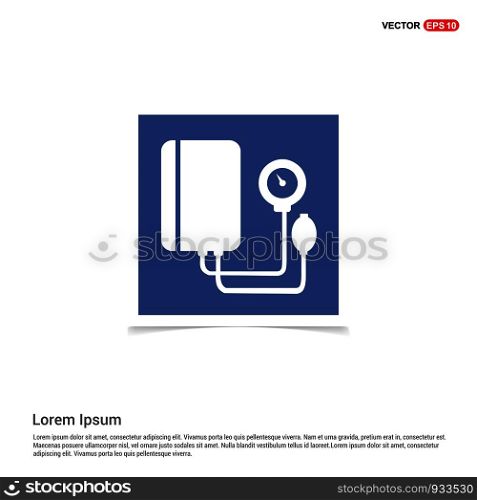 Contour medical mechanical tonometer icon - Blue photo Frame