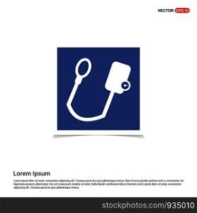 Contour medical mechanical tonometer icon - Blue photo Frame