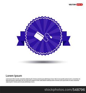 Contour medical mechanical tonometer icon - Purple Ribbon banner