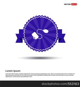 Contour medical mechanical tonometer icon - Purple Ribbon banner