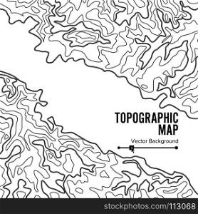 Contour Topographic Map Vector. Geography Wavy Backdrop. Cartography Graphic Concept.. Contour Topographic Map Vector. Geography Wavy Backdrop. Cartography Graphic Concept