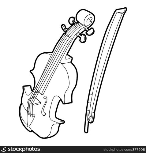 Contrabass icon. Outline isometric illustration of contrabass vector icon for web. Contrabass icon, outline isometric style