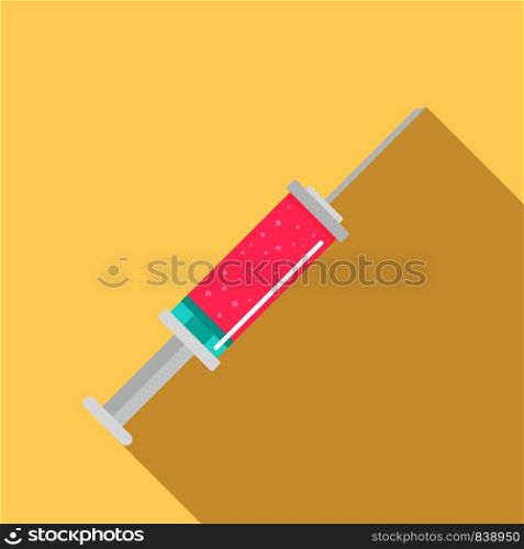 Contraceptive injection icon. Flat illustration of contraceptive injection vector icon for web design. Contraceptive injection icon, flat style