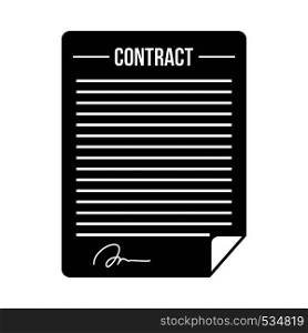 Contract icon in simple style on a white background. Contract icon in simple style