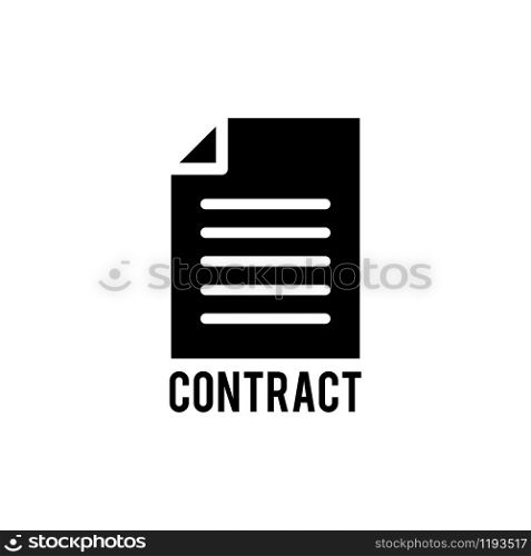 Contract paper icon