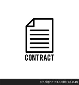 Contract paper icon