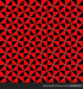 Contrast geometrical decorative seamless vector pattern in red, black and white color, vector as a fabric texture