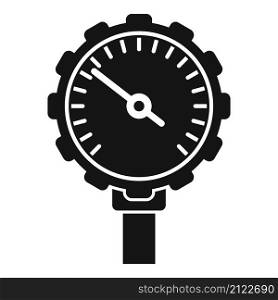 Control manometer icon simple vector. Gas pressure. Meter gauge. Control manometer icon simple vector. Gas pressure