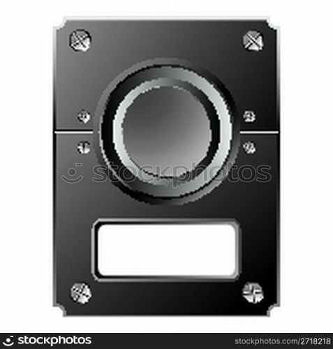 control panel against white background, abstract vector art illustration