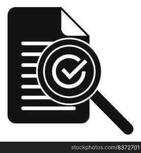 Control papers icon simple vector. Work trust. Complete expert. Control papers icon simple vector. Work trust