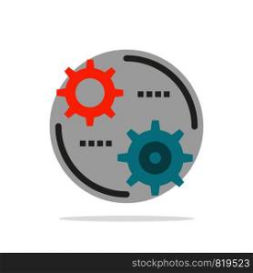 Control, Setting, Gear, Setting Abstract Circle Background Flat color Icon
