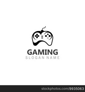 Controller Game Joystick logo image template icon Vector gamer design