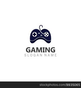 Controller Game Joystick logo image template icon Vector gamer design