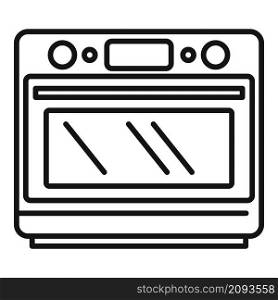 Convection grill oven icon outline vector. Electric kitchen stove. Gas fan oven. Convection grill oven icon outline vector. Electric kitchen stove