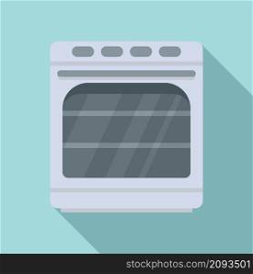 Convection oven icon flat vector. Electric kitchen stove. Grill convection oven. Convection oven icon flat vector. Electric kitchen stove