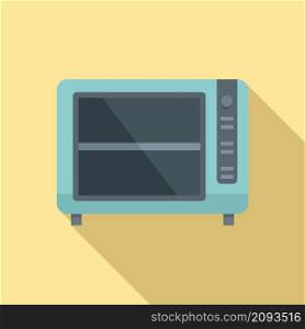 Convection oven timer icon flat vector. Cook stove. Electric kitchen oven. Convection oven timer icon flat vector. Cook stove