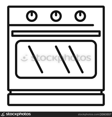 Convection stove icon outline vector. Electric oven. Kitchen convection stove. Convection stove icon outline vector. Electric oven