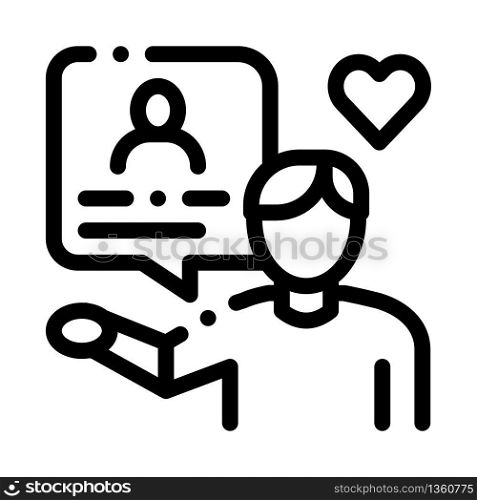 conversation about loved one icon vector. conversation about loved one sign. isolated contour symbol illustration. conversation about loved one icon vector outline illustration