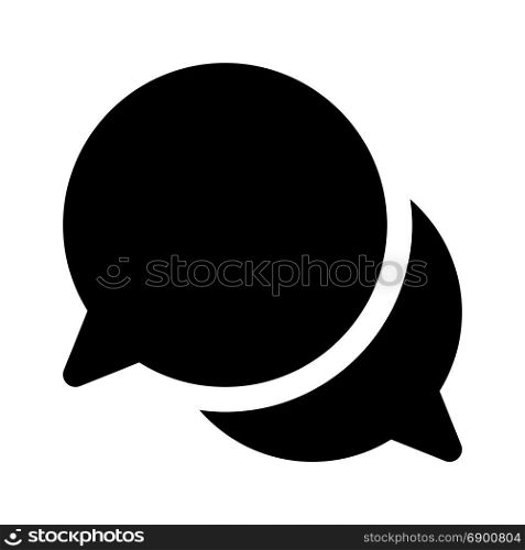 conversation bubble chat, icon on isolated background