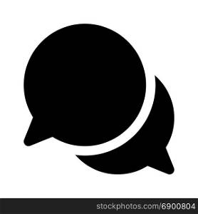 conversation bubble chat, icon on isolated background