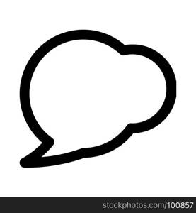 conversation speech bubble, icon on isolated background