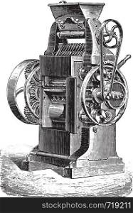 Converter, Ganz system, three cylinders, vintage engraved illustration. Industrial encyclopedia E.-O. Lami - 1875.