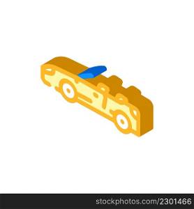 convertible cabriolet car isometric icon vector. convertible cabriolet car sign. isolated symbol illustration. convertible cabriolet car isometric icon vector illustration