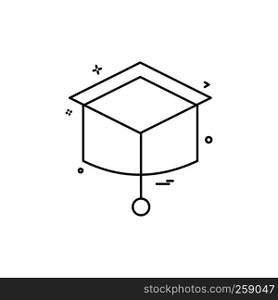 Convocation icon design vector
