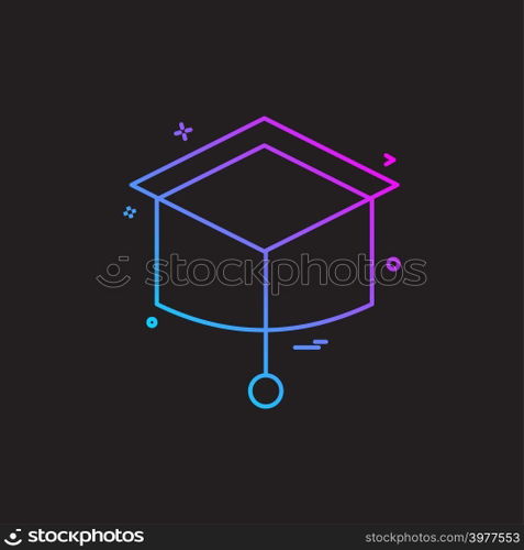 Convocation icon design vector
