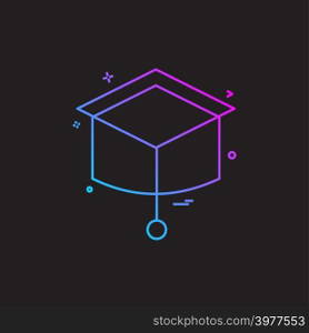 Convocation icon design vector
