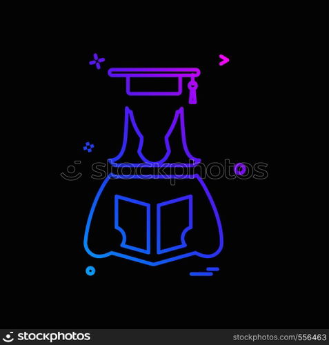 Convocation icon design vector