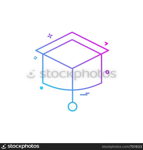 Convocation icon design vector 