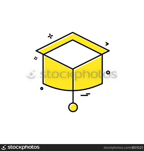 Convocation icon design vector