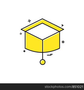 Convocation icon design vector