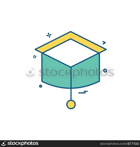 Convocation icon design vector