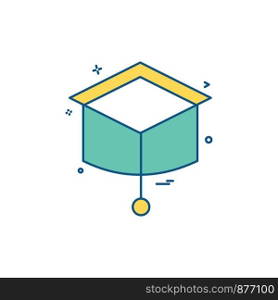 Convocation icon design vector