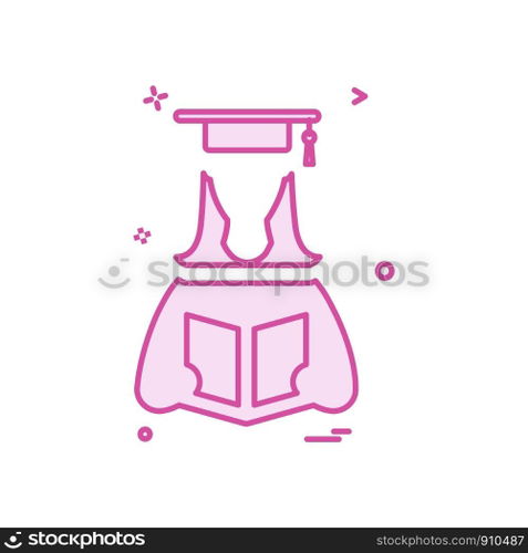 Convocation icon design vector