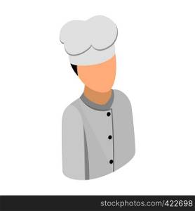 Cook chef isometric 3d icon. Single character on a white background. Cook chef isometric 3d icon
