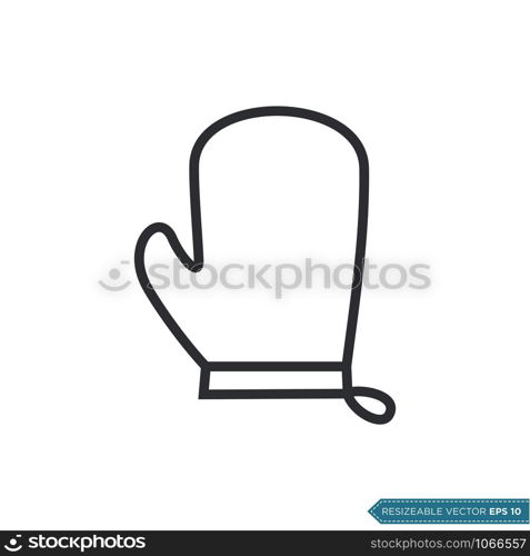 Cook Glove Icon Vector Template Illustration Design