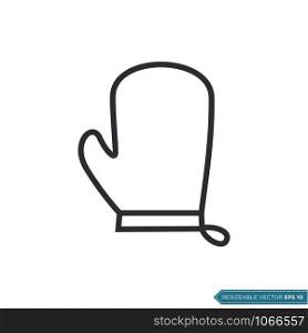 Cook Glove Icon Vector Template Illustration Design