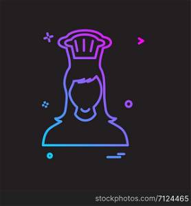 Cook icon design vector