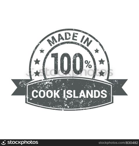 Cook Island stamp design vector