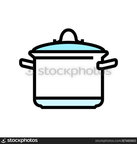 cook pot cooking color icon vector. cook pot cooking sign. isolated symbol illustration. cook pot cooking color icon vector illustration
