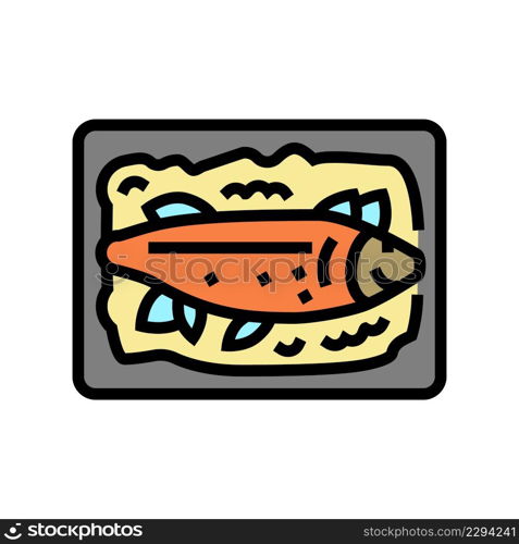 cooked seafood color icon vector. cooked seafood sign. isolated symbol illustration. cooked seafood color icon vector illustration