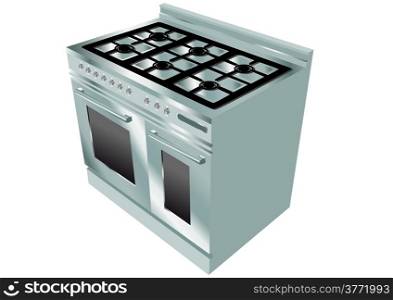 cooker isolated on white background. 10 EPS