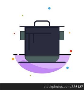Cooker, Kitchen, Rice, Cook Abstract Flat Color Icon Template