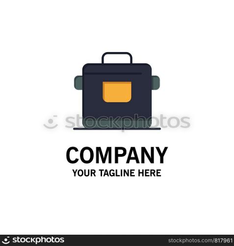 Cooker, Kitchen, Rice, Hotel Business Logo Template. Flat Color