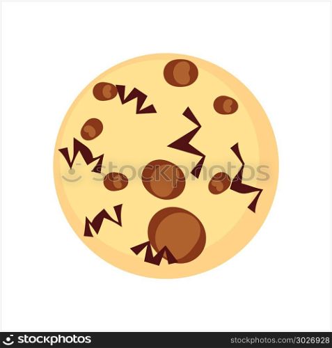 Cookie Icon, Biscuit Icon Vector Art Illustration. Cookie Icon, Biscuit Icon