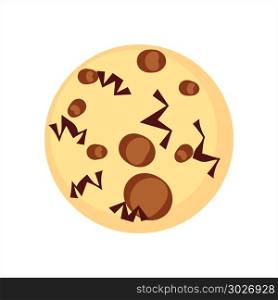 Cookie Icon, Biscuit Icon Vector Art Illustration. Cookie Icon, Biscuit Icon