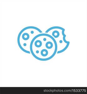 cookie icon flat vector logo design trendy illustration signage symbol graphic simple
